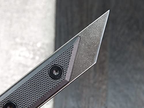 Ccanku C1146 Fixed Blade Knife,440C Blade G10 Handle Edc Tool Knife For Outdoor, Camping, Hiking, Fishing With Kydex Sheath (Black) #TOP4