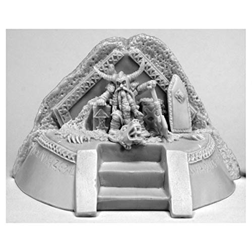 Reaper Miniatures 77570 Dwarf King on Throne, Bones Miniature