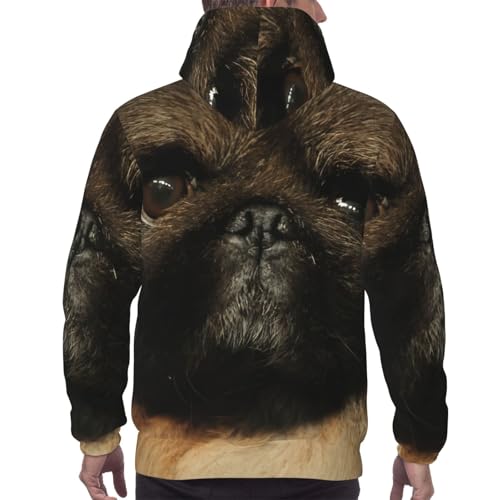 Sweat pékinois homme EdWal en polyester durable à poche kangourou