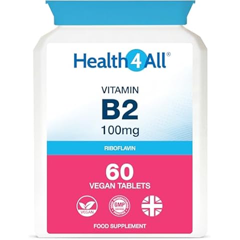 Health4All Vitamin B2 Riboflavin Tablets for Energy Support Cover