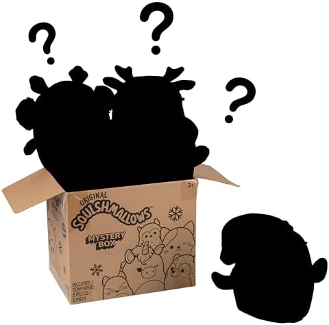Squishmallows 5" Plush Christmas Mystery Box, 5-Pack - Assorted Set of Various Styles - Official Kellytoy New 2023 - Cute and Soft Holiday Squishy Stuffed Animal Toy - Great Gift for Kids 2 41tacAtmQZL. AC