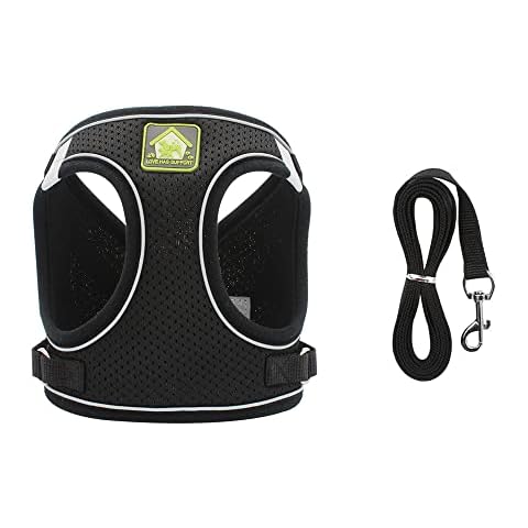 Harness and Lead Set for Puppy Cat Adjustable Reflective Vest Harness Cat Leash Cat Harness Escape Proof for Small Dog Cat Kitten Puppies Walking Cover