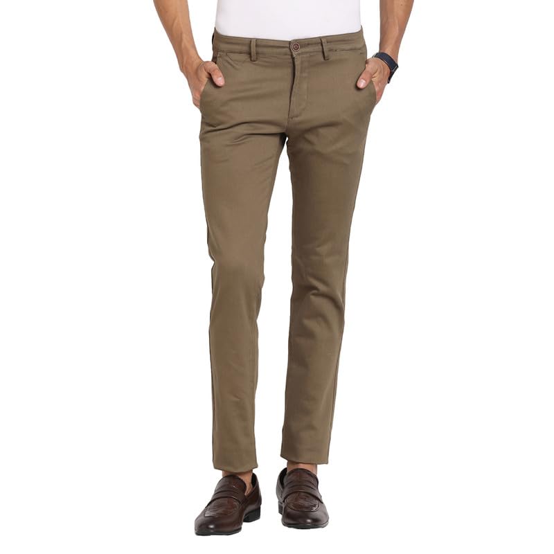 Pantalon décontracté en coton stretch homme de la ville au bureau