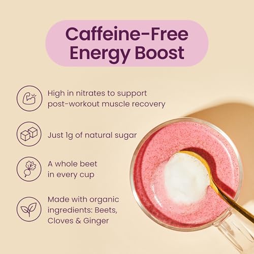 Image of Blume Superfoods Latte - Beetroot Powder, Energy Boosting, Organic Beet Powder, Clove, Cinnamon, Ginger - Vegan, Gluten-Free - 25 Servings