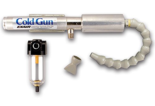 EXAIR Standard Cold Gun System, Compressed Air Compressor Tool Attachments for Cooling, Vortex Tube Technology, 100 PSIG, 5215 1 Outlet