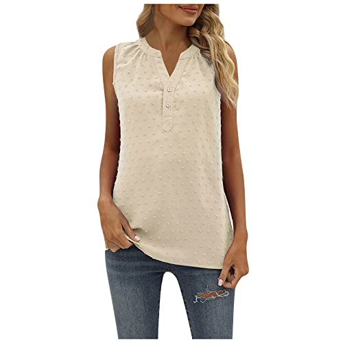 Gianthong Womans Tops For Fall 22 Layering Tanks Women Plus Women Basics Tops High Neck Tees For Women Womams Clothing Womens Puff Vest Vest For Women Zipper Short Sleeve Long Tees For Women Beige #TOP30