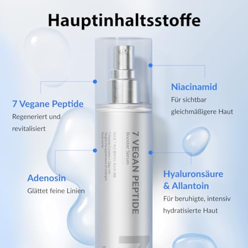 [MIZON] 7 VEGAN PEPTIDE BOOSTER SERUM (150ml) Koreanische Kosmetik – Glas-Haut in 7 Sekunden – Porenreduzierung… – Ansicht 5