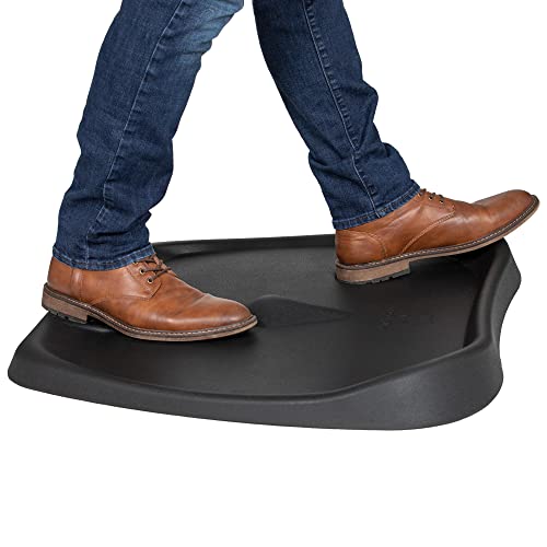 ErgoLuz Standing Desk Mat Anti Fatigue Kitchen Pad Cushioned and Comfort Floor Mats Padded Foot Foam for Office Solutions and Antifatigue Stand Up Cushion, Black