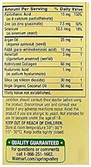 Spring Valley Extra Strength Hair, Skin & Nails 5000Mcg Biotin Per Serving Dietary Supplement Collagen Support, 120 Softgels