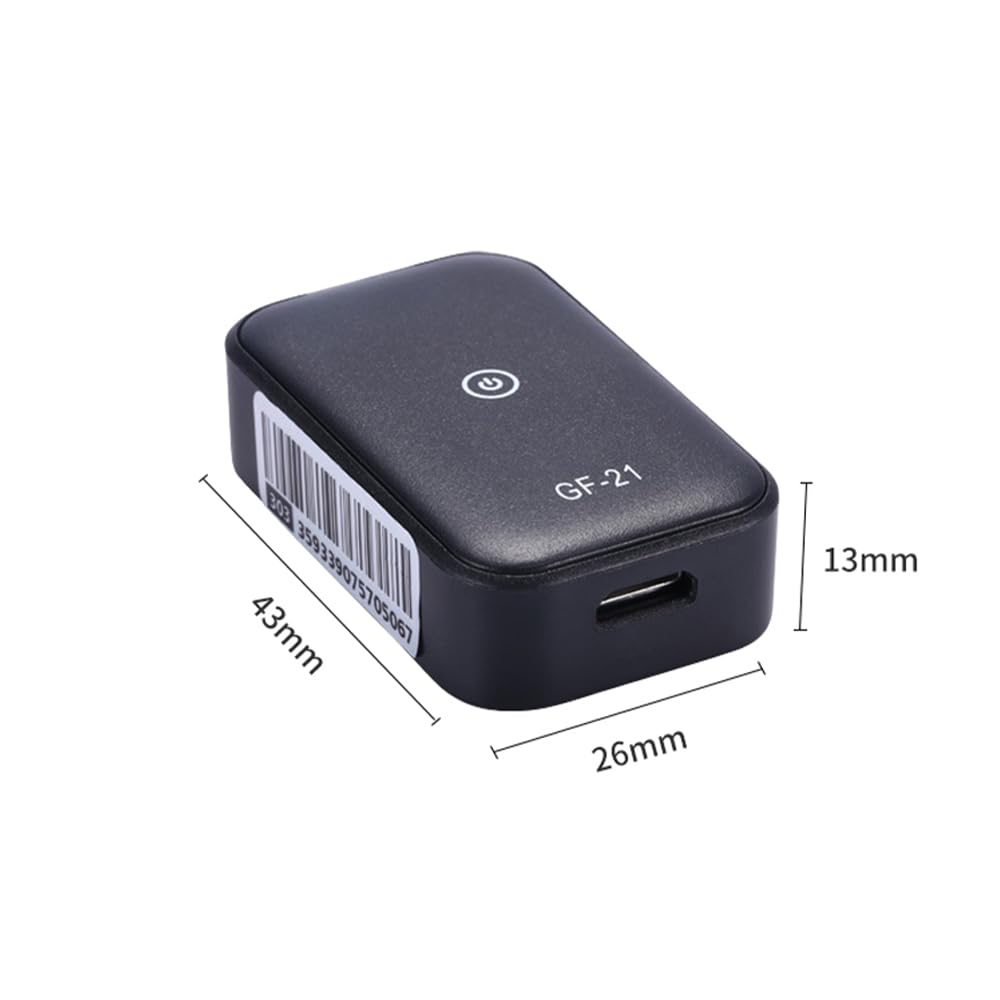 Tracker Bambini anziani Sicurezza Location Tracker Anti smarrimento SOS Posizionatore di allarme Smart APP Localizzatore auto in tempo reale Supporti e modalità di (GF21)