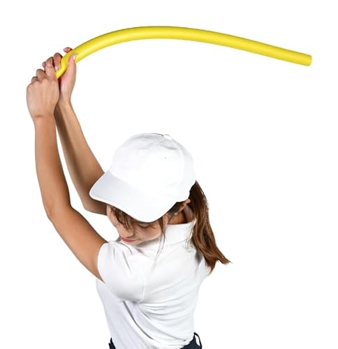 patty ゴルフ 練習 練習器具 スイング練習 スティック 器具 素振り スイングトレーナー しなり 室内 すぶり棒 全3色 ゴルフ用品 トレーニング コンペ 景品 (イエロー)