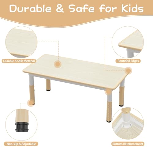 Table pour enfants de qualité supérieure avec chaises réglables durables - 6
