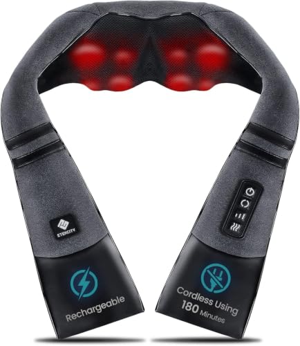 Image of Etekcity FSA Eligible Cordless Neck Massager for Pain Relief Deep Tissue
