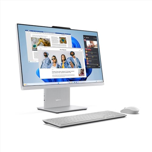 Computador Lenovo IdeaCentre All in One 24IRH9 Intel Core i5-13420H 16GB 512GB SSD Windows 11 - F0HN00UHBO Cloud Grey