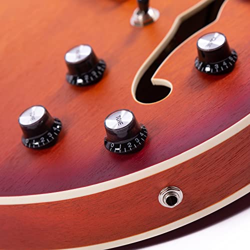 Grote Electric Guitar Matte Finished Mahogany Simi-Hollow Body With Gigbag Gt335-009 (Cs) #TOP4