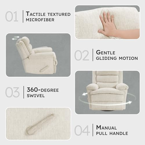 Sillón Plegable Textura Microfibra Beige miniatura 3