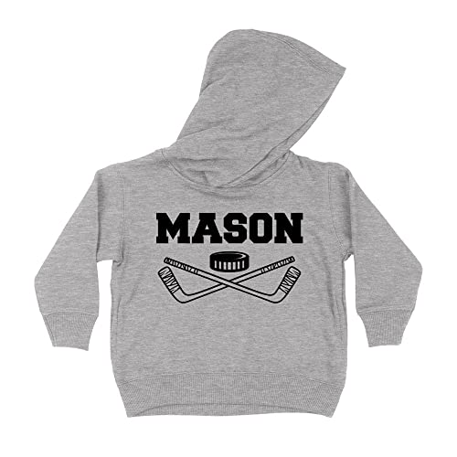 Hockey Mason Kids Hoodie Sweatshirt Toddler 4T Heather Grey