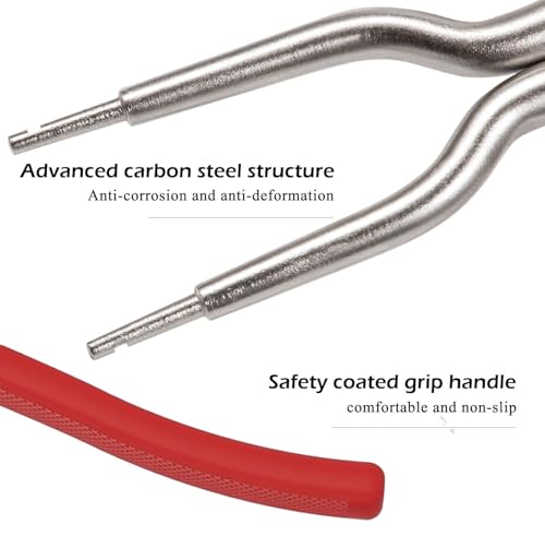 Washing Machine Spring Expansion Tool - 383EER4001A Door Seal Spring Removal Tool Compatible with LG and Samsung TJTSE-1, 1268535, AH3569695, EA3569695, PS3569695 (Red) - Image 4