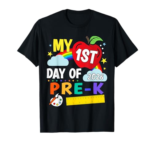 My 1st day of pre-k back to school first day of pre-k 2026 t-shirt