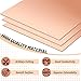EcoBrisa 3Pcs Pure Copper Sheets 4