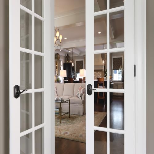 Image of Schlage F170 ACC 716 CAM LH Left Handed Accent Door Lever with Camelot Trim, One Sided Non-Turning Dummy Door Handle, Aged Bronze