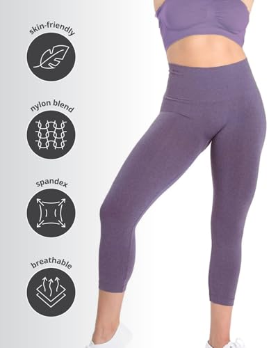 Image of SlimMe High Waisted Shapewear Leggings, Tummy Control Compression
