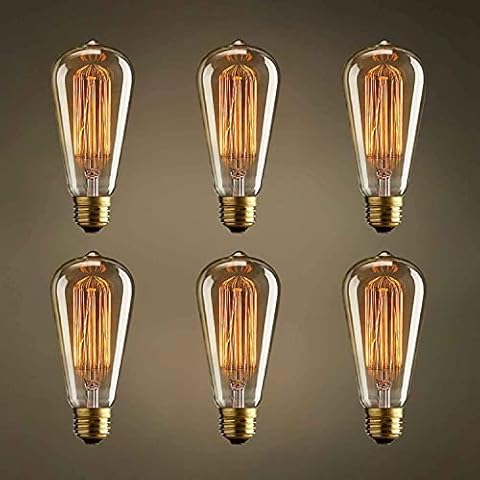 YUENSLIGHTING Vintage Edison Bulb 60W Dimmable Cover