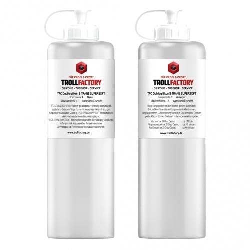 Silicone Shore 00 TFC Dublier S-Trans Super Soft souple pour moulage transparent 1 kg