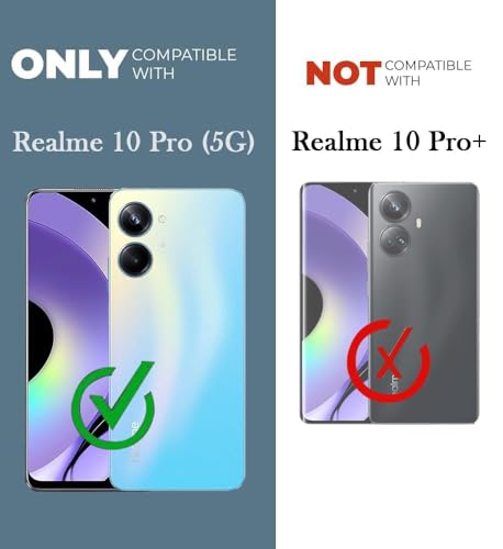 Image of Jkobi Back Case Cover for Realme 10 Pro 5G (Camera Protection with Silicone Clear Shockproof Case | Flexible and Soft | Transparent)