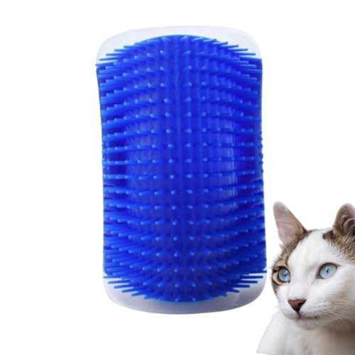 Auto Escova Massageadora Com Catnip Para Gatos – Fixação Na Parede, Coçador e Removedor de Pelos