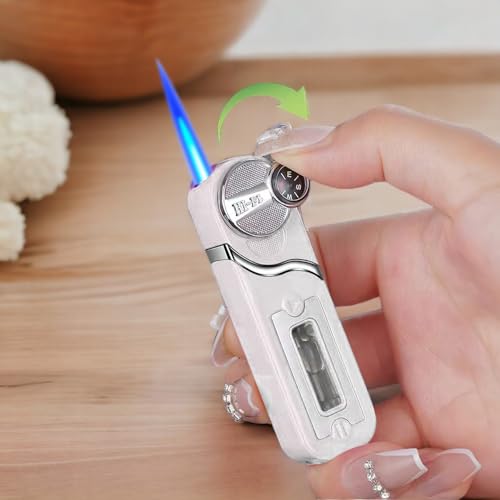 Encendedor antorcha ajustable con brújula blanco miniatura 5