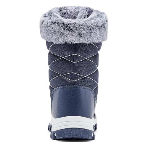 Image of HOBIBEAR Kids Winter Snow Boots Waterproof Outdoor Warm Faux Fur Lined Shoes