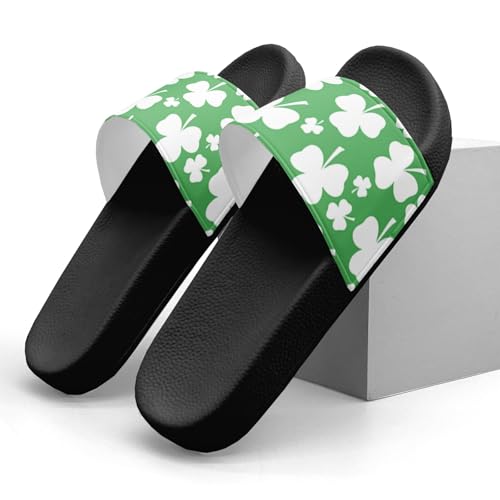 Happy St Patricks Day Design Slippers Sandals for Women Men Casual Athletic Sandals Pool Shower Indoor Outdoor Slide Slippers3