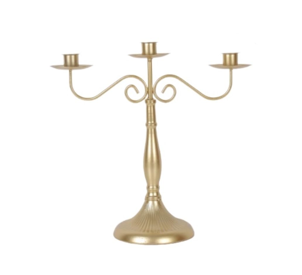 Candle Holder Stand Candelabra Gold Wedding Centerpieces For Tables Tall Candle Holders For Candlesticks Floral Centerpiece Stand Sturdy(B)