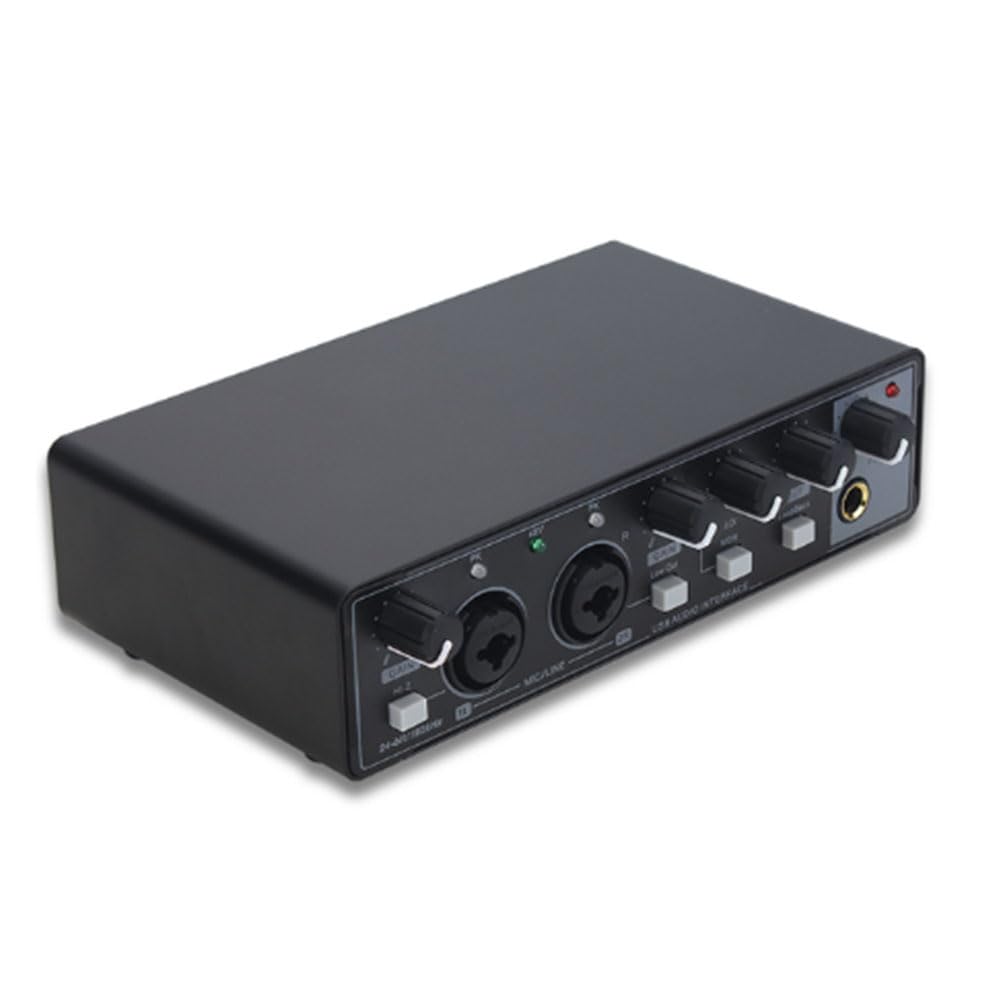 Profesjonalny interfejs audio karta dźwiękowa Phantom Power Electric Guitar Sound Mixer Console Studio Nagrywanie na żywo