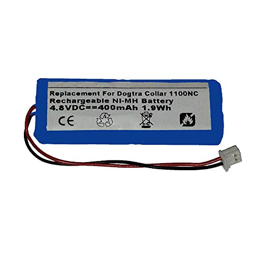 MPF Products 400mAh DC-1, BP12RT, BP-RR, BP-12, 28AAAM4SMX, 30AAAM4SMX, 40AAAM4SMX, AAAM4SMX, ACNMH101, GPRHC043M016 Battery Replacement Compatible with Dogtra Dog Collar Transmitters and Receivers