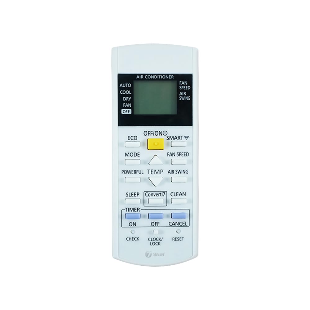 See full amazon price history chart for 7SEVEN® Compatible with Panasonic Smart AC Remote Original CS-NU18ZKY5W CU-NU18ZKY5W 7 in 1 Model 29j Inverter 1 1.5 2 Ton Split Air Conditioner with Wi-Fi Connect 7SEVEN® Compatible with Panasonic Smart AC Remote Original CS-NU18ZKY5W CU-NU18ZKY5W 7 in 1 Model 29j Inverter 1 1.5 2 Ton Split Air Conditioner with Wi-Fi Connect (B0D1P5ZGR8) Amazon Price History, Amazon Price Tracker