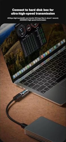 Image of WISTAR Short USB C Converter USB C to Type C 140W Fast Charging USB 4 Converter Supports 8K HD Display, 40Gbps Data Transfer for Laptop, Tablet, Phone and More