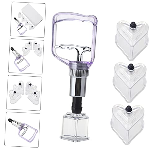 Kit de ventosas manuales con bomba de vacío para terapia de cupping en casa, seguro para masajes corporales y faciales, succión fuerte miniatura 5