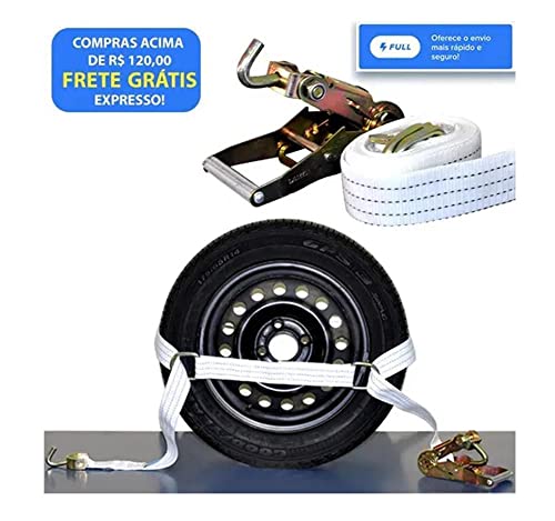 Kit 2 Guinchos 3 Mts Catraca + Argolas Gancho Giratório 3 Ton