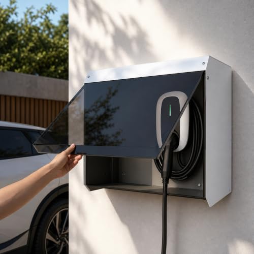 Protection de borne de recharge extérieure pour écran lisible et sec - 2