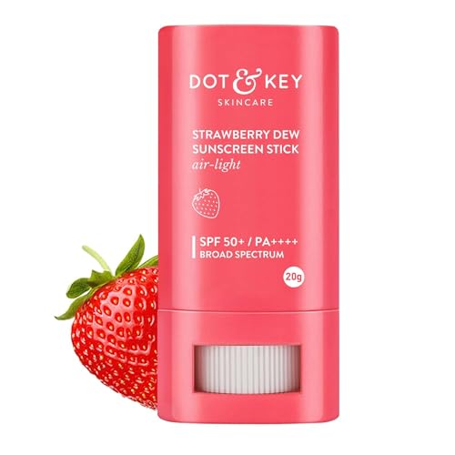 Sunscreen Stick Strawberry Dew,Spf 50 Pa+++, Broad Spectrum, Uva/Uvb Rays Protection With Hyaluronic & Ceramide Normal Skin Type For Hydration & Skin Barrier, Mess Free, 20G