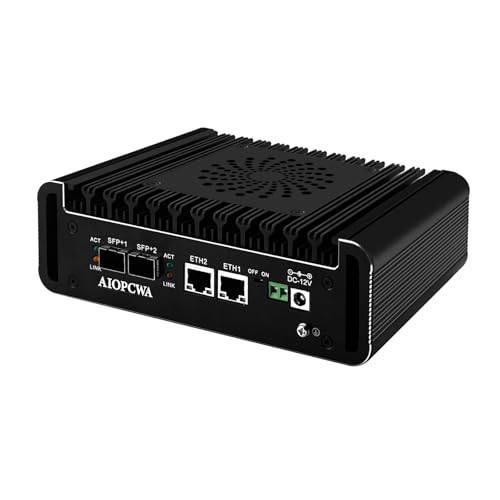 AIOPCWA Firewall Micro Appliance ~jPC 2×10GbE SFP+A12CeN100 10Gigabit Mini PCA2|[gi226V 2.5GbE LANAOPNsense HardwareATFXbg