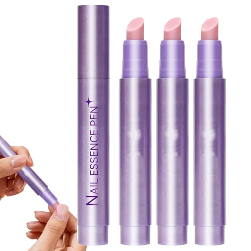 Huile Cuticules Ongles Stylo,3 en 1 Stylo à Huile pour Cuticules,Cuticle Remover,Dissolvant pour Cuticules avec Céramique Pointe Hydratant Fortifiant Éclaircissant Applicateur D'Huile Ongles (3pc)