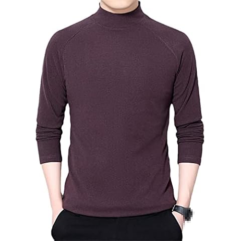 Hamthuit Men's Slim Fit Turtleneck Sweater Cover