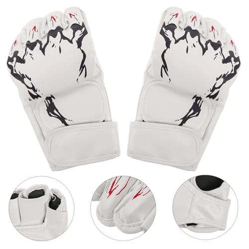Guantes de boxeo con palma acolchada y correa ajustable unisex 7