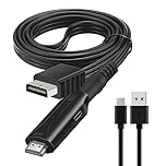 KQLHLHDYZ PS1/PS2 to HDMI Adapter Cable, PS2 to HDMI Converter Cord, HD Video Audio Multimedia Interface Cable Link Connector Supports 720P/1080P Output for PS1/PS2 Game Consoles Projector Monitor TV