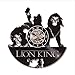Produktbild TIANZly The Lion King Theme Hollow Round 3D Record Clock Vinyl Creative Home Decor Hanging Led Clock Gift for Children Art Wall Clock