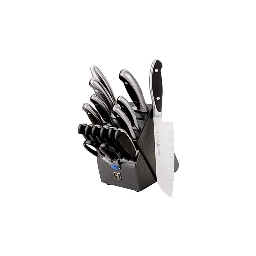 HENCKELS Forged Synergy East Meets West Knife Block Set, 16 Piece, Black