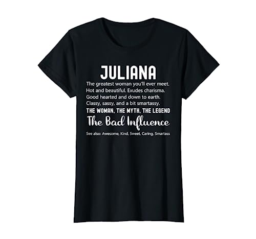 Bild: Juliana Geschenk, lustiges Geburtstagsgeschenk, personalisiertes Namensgeschenk, Juliana T-Shirt f�r 15,99 EUR bei amazon.de